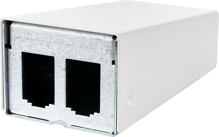 Actual product image Metz Connect Module surface-mounted housing pure white 2 port unequipped, pure white RAL9010, module housing