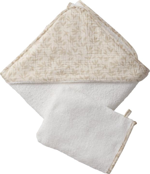 Image du produit Vertbaudet Baby Geschenk-Set: Badetuch & Waschhandschuh HYGGE (80 x 80 cm)