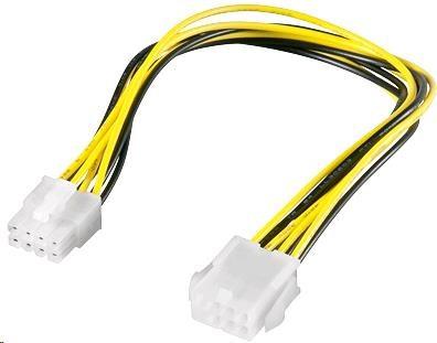 Produktbild PremiumCord Stromkabel intern 8pin, Verlängerung 28cm (28 cm)