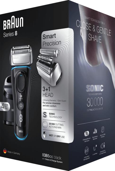 Actual product image Braun 8385CC Electric shaver, black