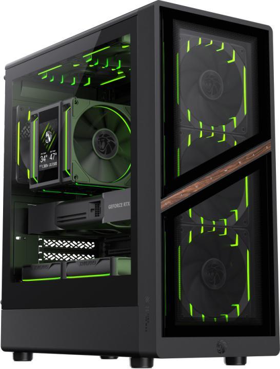 Actual product image GameMax Boitier Mini Tour Micro ATX Aeris 330 ARGB avec panneau vitré (Noir) (mATX)