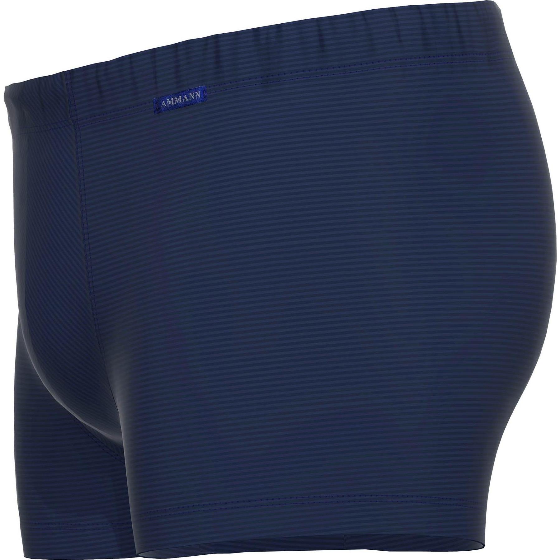 Thumbnail - Ammann, Herren, Unterhosen, Boxershort Casual Bequem sitzend Cotton & More Retro Short, Blau, (3XL, Einzelpack)