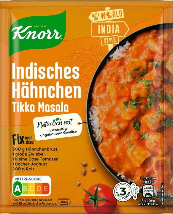 Produktbild Knorr Fix für Indisches Hähnchen Tikka Masala (36 g)