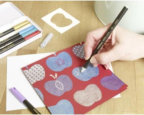 Actual product image Edding Fibre pen 1200 metallic colourpen (Silver, 1 x)