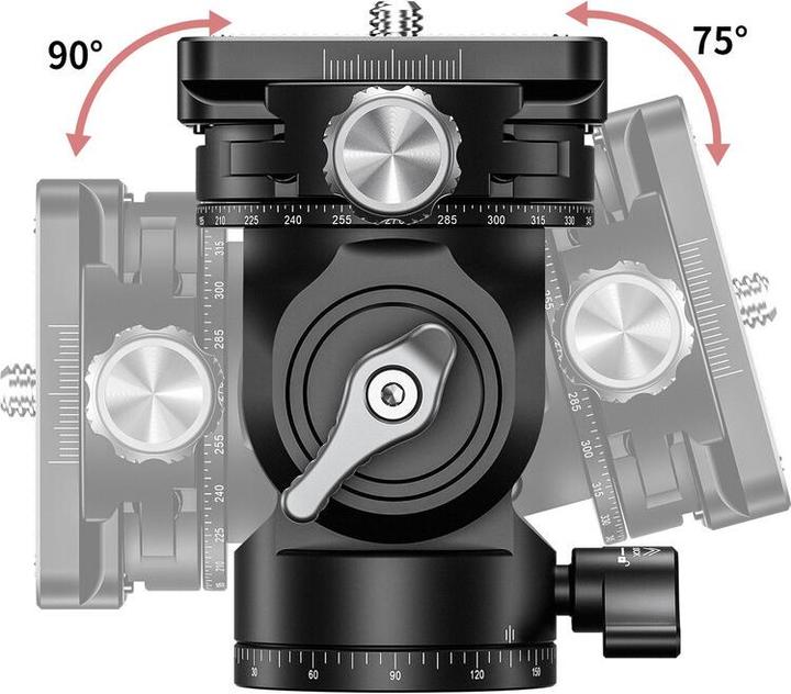 Actual product image Leofoto BV-0R Black Mini Fluid Head (2006210568) (2-way Panhead)