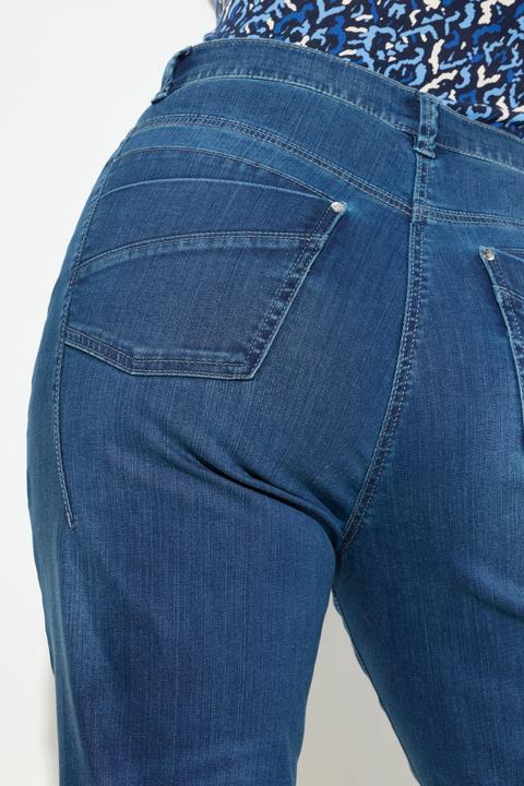 Image du produit Ulla Popken Jean Mom jambe large, rivets fantaisie et taille confortable (62)