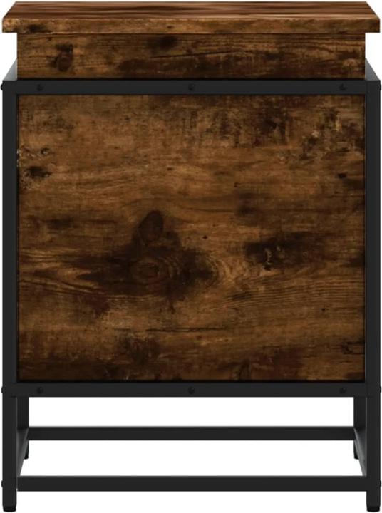 Image du produit vidaXL Coffre de rangement Couvercle Coffre à jouets Coffre à coussins Chêne fumé