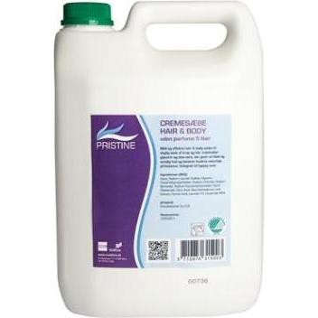Multi, Dosatore di sapone + portasapone, Cremesaebe Capelli e Corpo Pristine Svanemaerket uden Parfume/1 parbener 5 ltr,5 ltr/dnk