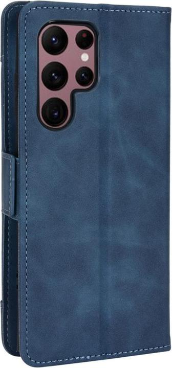 Produktbild Cover-Discount Galaxy S22 Ultra - Etui mit vielen Kartenfächer dunkelblau (Samsung Galaxy S22 Ultra)