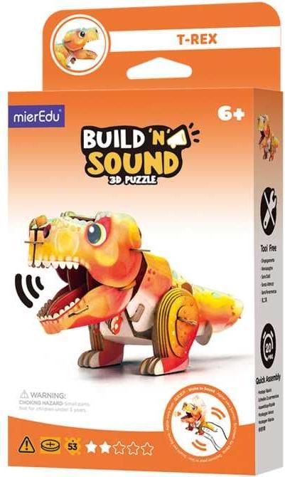 mierEdu Puzzle 3D di meraviglia sonora. Tirannosauro Rex