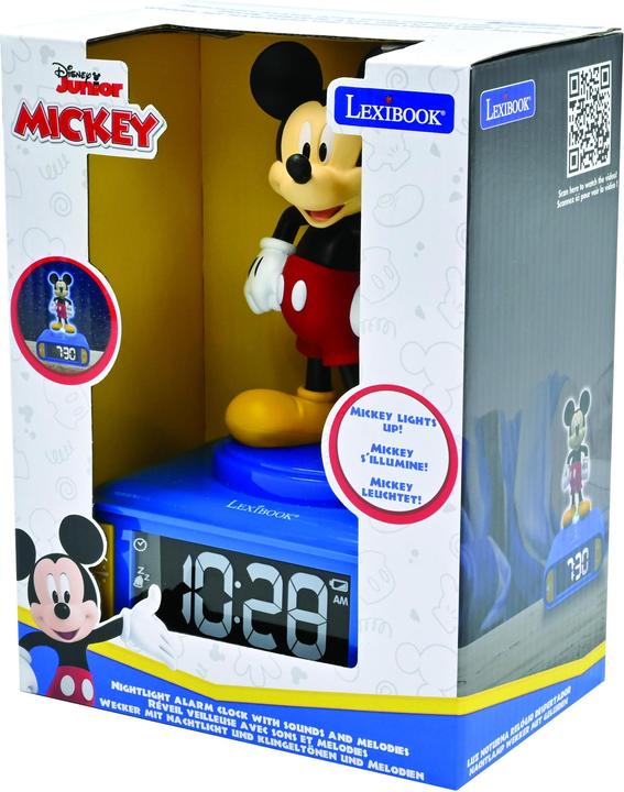 Immagine prodotto Lexibook Sveglia di Topolino con figura notturna in 3D e suonerie speciali
