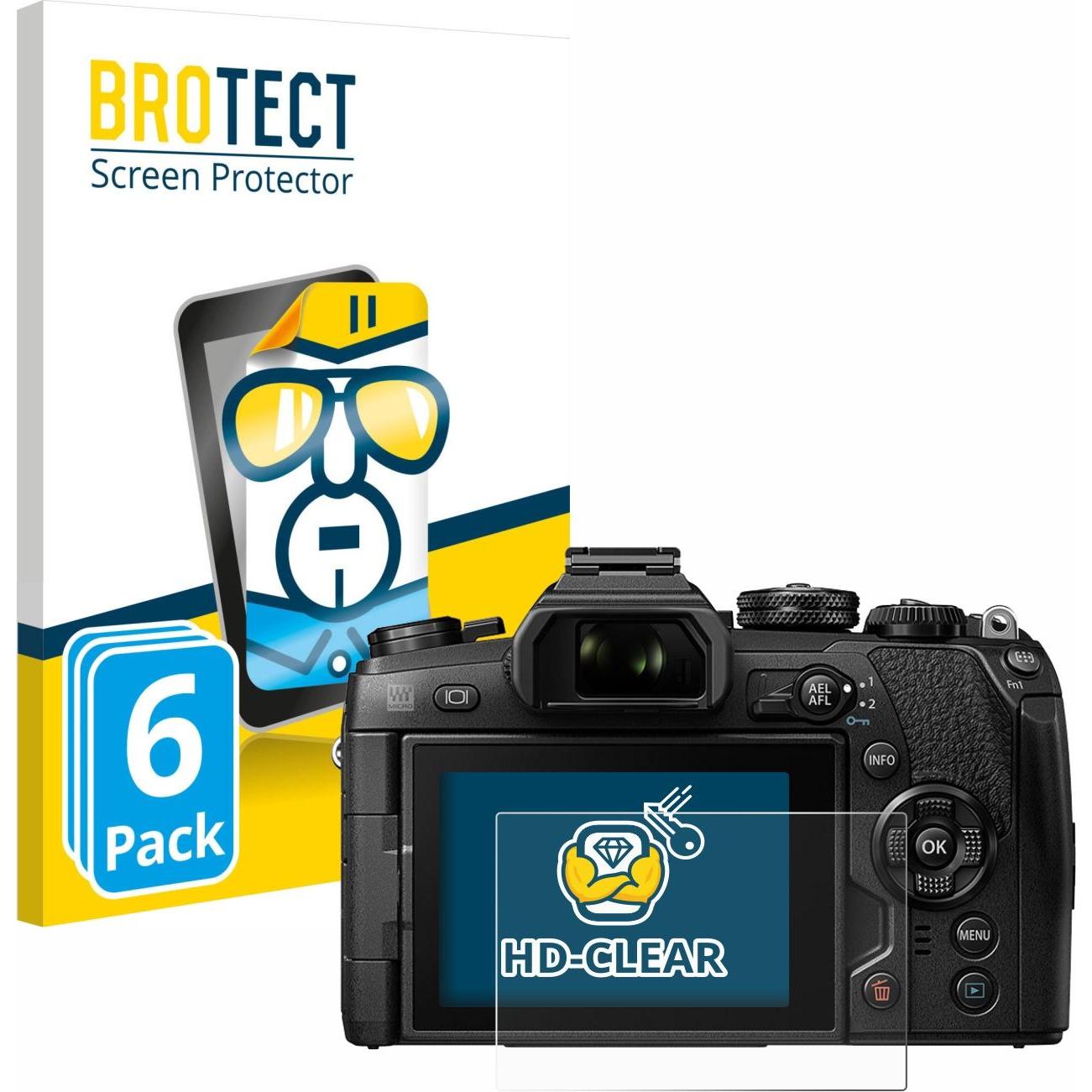 BROTECT Schutzfolie Displayschutz Displayschutzfolie Folie Klar Transparent (Displayschutz, OM-D E-M1 Mark II), Kamerasc...