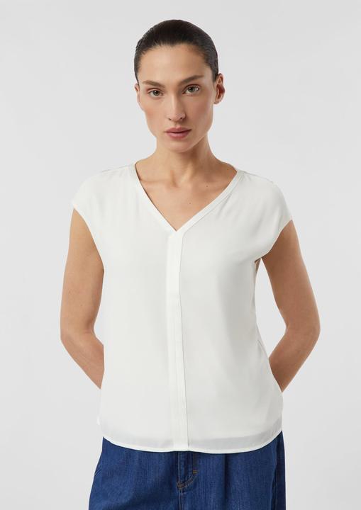 Immagine prodotto Comma T-Shirt Blusenshirt mit Satinkante (34)