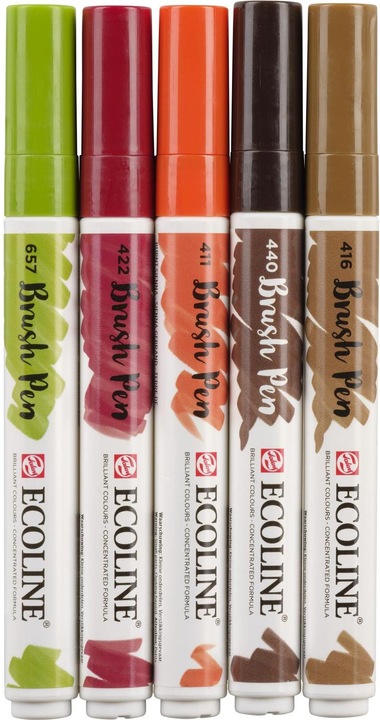 Produktbild Talens Ecoline Brush Pen Set (Mehrfarbig, 5 x)