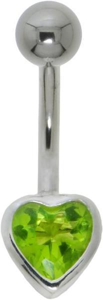 Image du produit Bijouteria Piercing nombril (Acier inoxydable, Argent 925, Zircone)