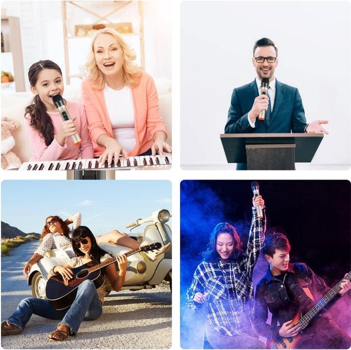 Produktbild Puluz UHF Wireless Dynamic Microphone with LED Display (Gold)