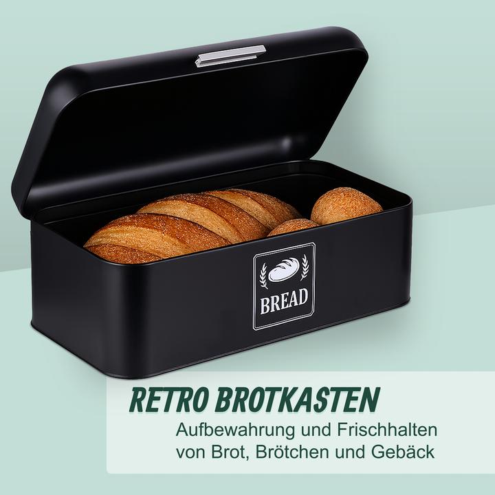 Actual product image Relaxdays Retro Brotkasten mit Deckel & Griff