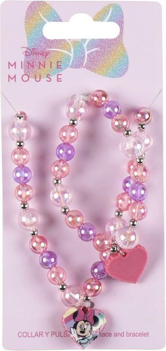 Produktbild Minnie Mouse Halskette und Armbänder Set 2 Stücke Rosa