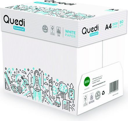 Produktbild Connect Xero-Papier QUEDI ESSENTIAL, A4, Klasse C, 80 g/m², 500 Blatt (A4, 500 Blätter, 80 g/m²)