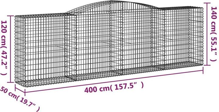 Produktbild vidaXL Gabionenkorb