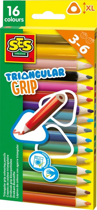 Ses Crayons de couleur Triangle Grip (16x)