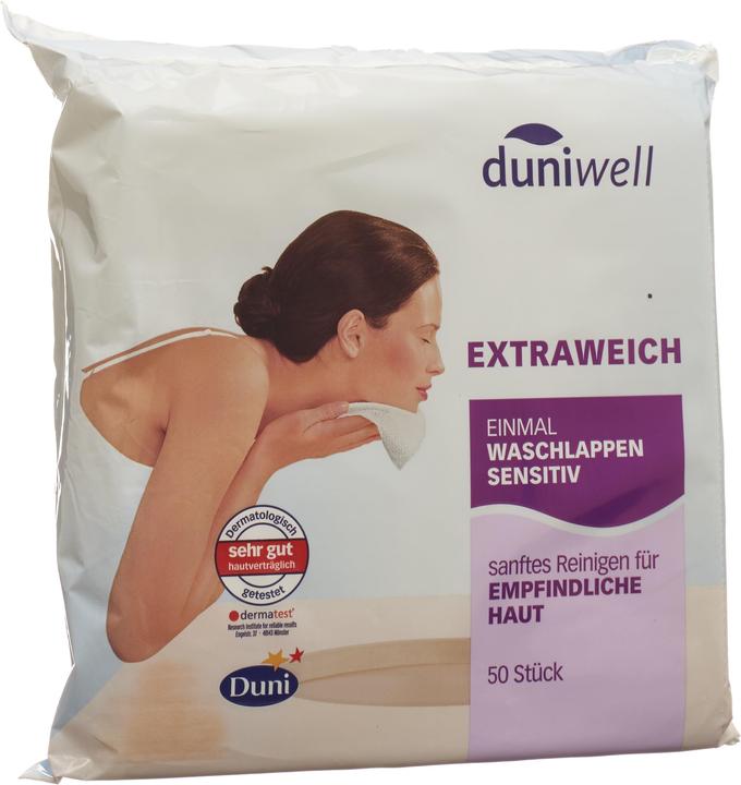 Image du produit Duniwell Gant de toilette sensible une seule fois (Lotion de toilette intime)