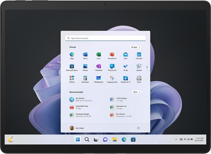 Actual product image Microsoft Surface Pro 9 (WLAN only, 13", 256 GB, Graphites)