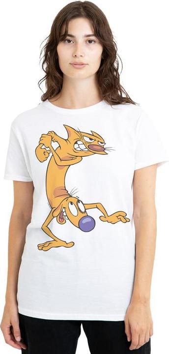 Actual product image CatDog Unisex Adult Ready To Fight T-Shirt (L)