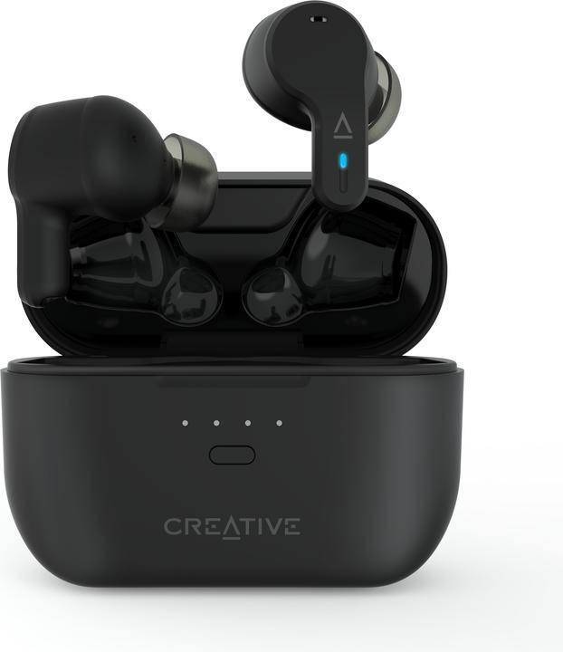 Creative Zen Air Pro (black, Bluetooth, USB-C) (ANC, 33 h, Wireless)