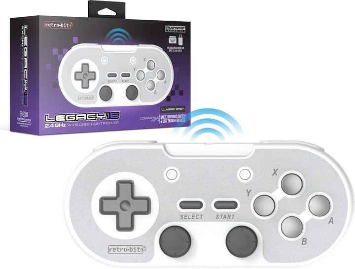 Produktbild retro-bit Legacy16 2.4 Ghz Wireless Controller for SNES, Switch, PC, Mac, Raspberry Pi and Steam - C