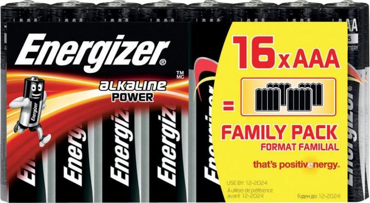 Immagine prodotto Energizer Batterie micro alcaline Power, set da 16 (16 pz., AAA, 1250 mAh)