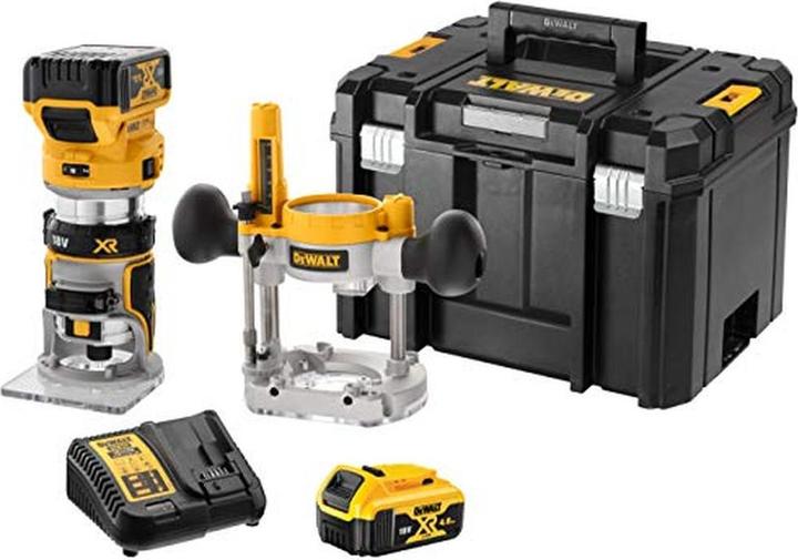 Actual product image DeWalt DCW 604 P2 Battery combi-moulder 18V 55 mm + 2x battery 5.0Ah + charger + TSTAK