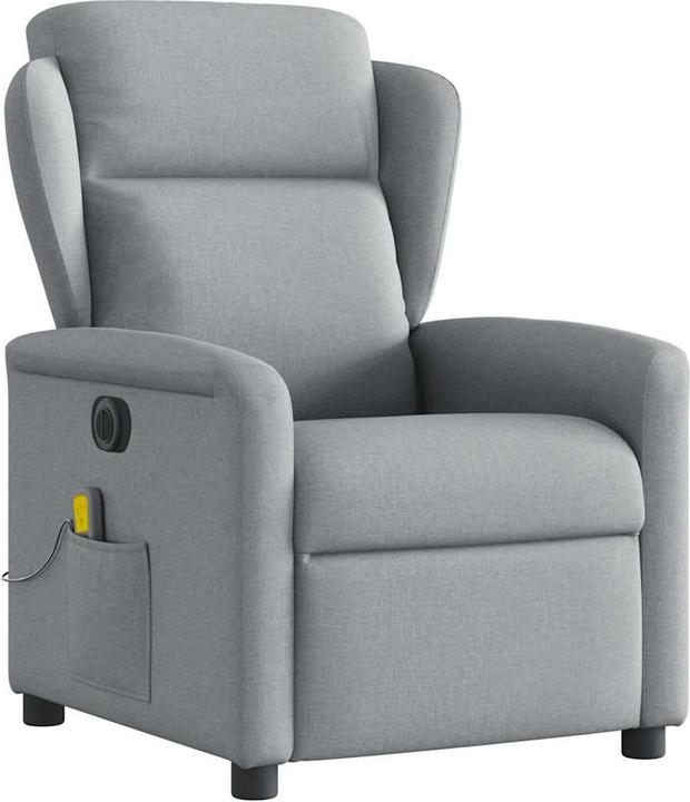 Produktbild VidaXL Massagesessel Elektrisch Hellgrau Stoff