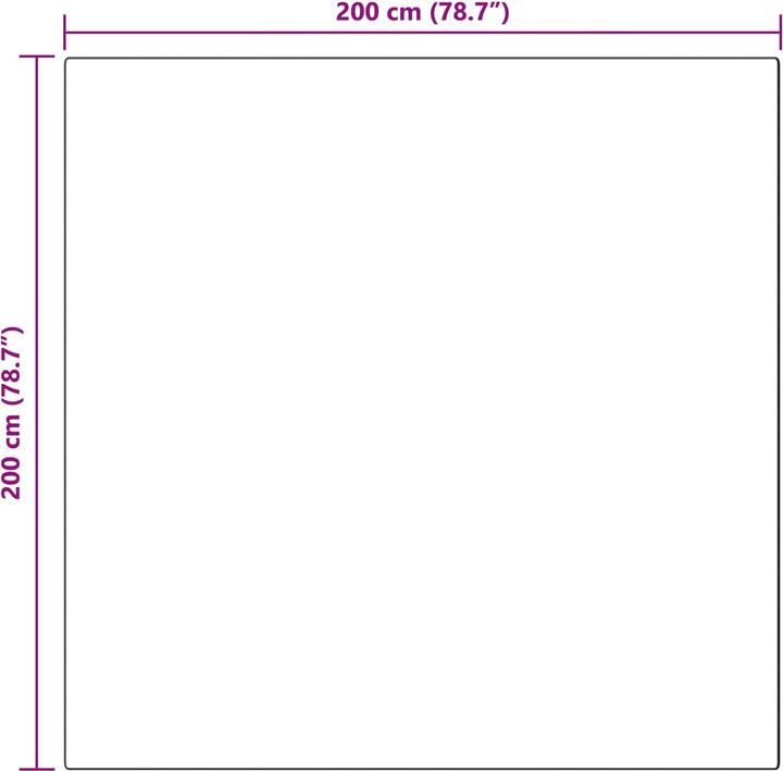 Produktbild vidaXL Wohnzimmerteppich (200 x 200 cm)