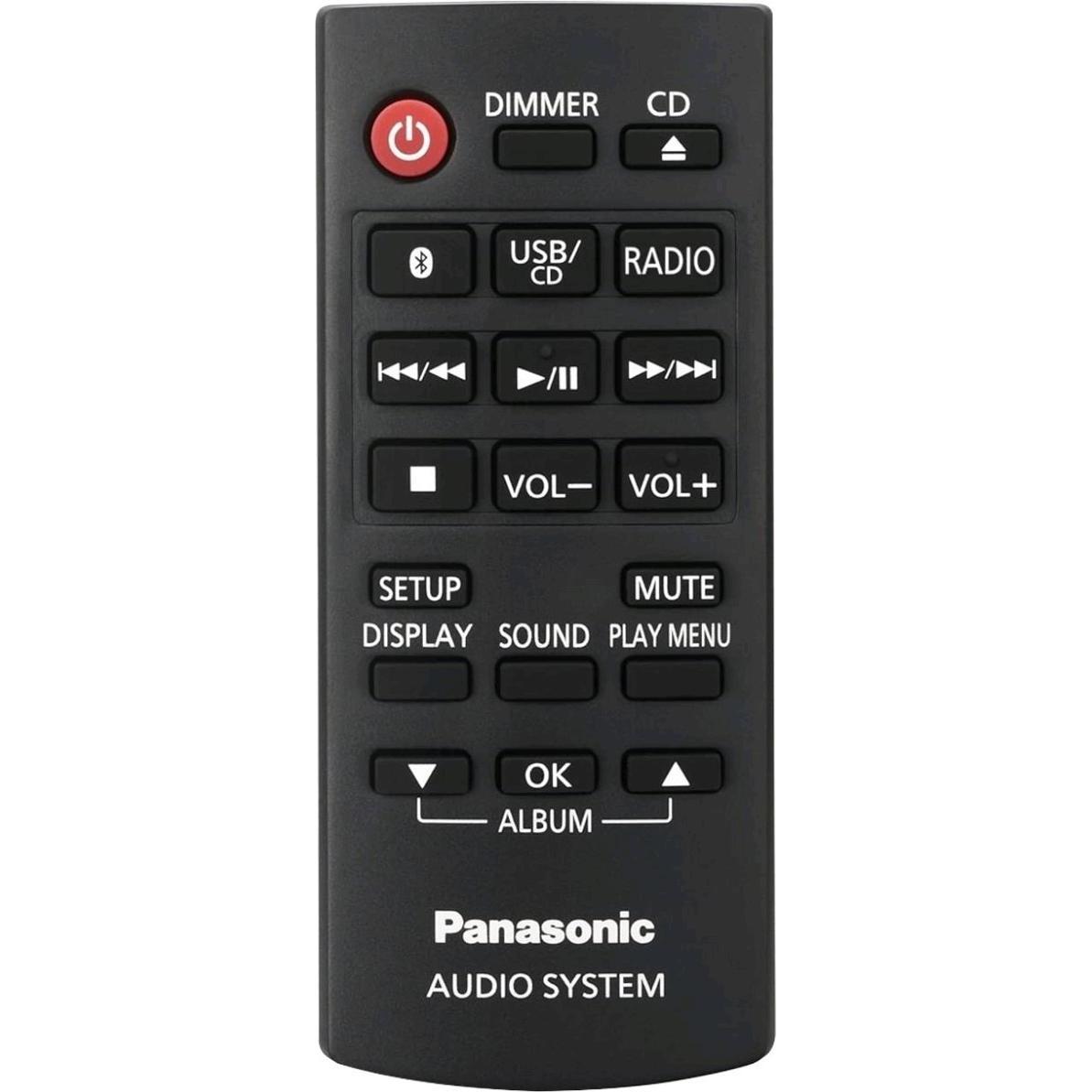 Thumbnail - Panasonic SCPM250BEGK (CD Player, Bluetooth, 2x 20 W), Stereoanlage, Schwarz