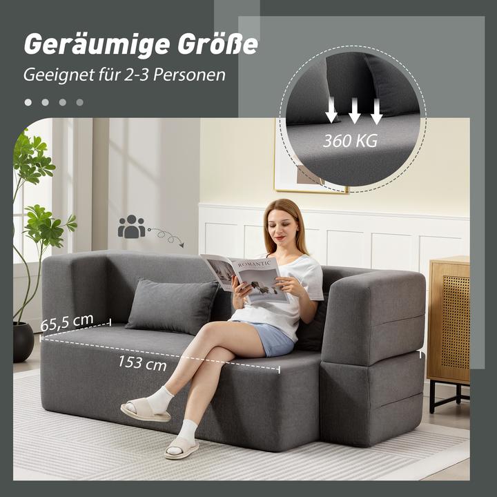 Produktbild Homcom Schlafsofa (2-Sitzer)