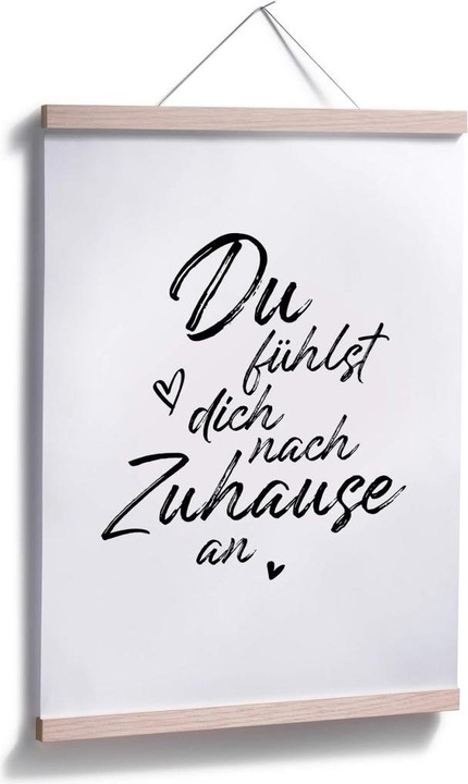 Produktbild Trenddeko Du fühlst dich nach Zuhause an (60 x 80 cm)