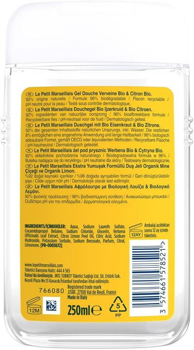 Produktbild Le Petit Marseillais Eisenkraut Zitrone (250 ml)