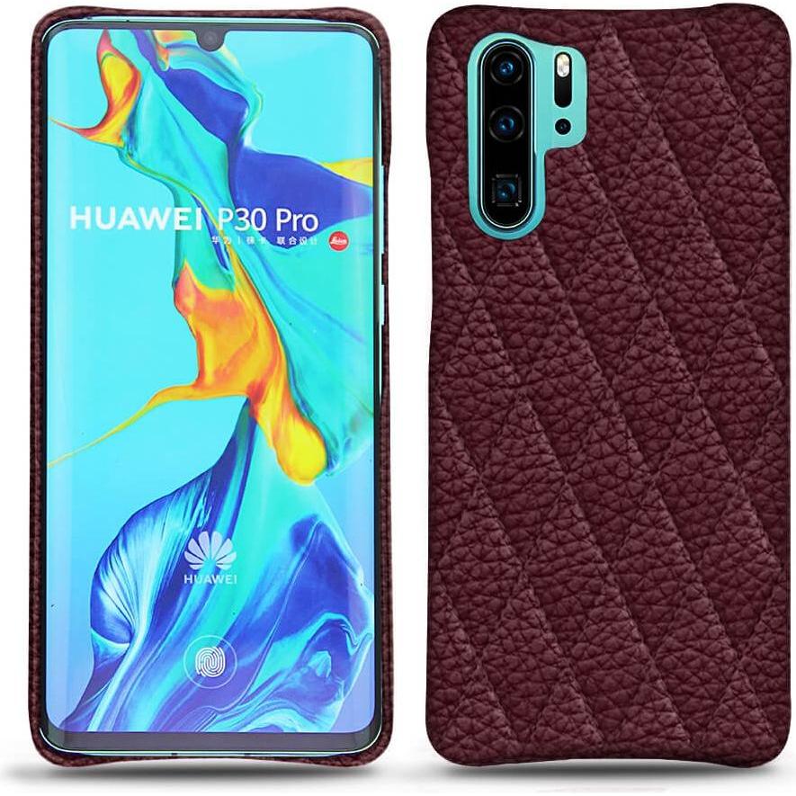 Noreve Lederschutzhülle (Huawei P30 Pro), Smartphone Hülle, Violett