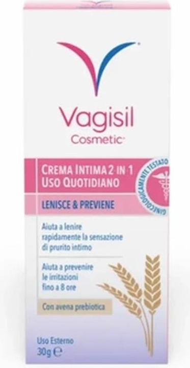 Produktbild Vagisil Feuchtigkeitsspendende und beruhigende Intimcreme mit natürlichem prebiotischem Hafer 30g (Intimcrème)
