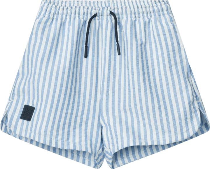 Produktbild Liewood Aiden Seersucker Badeshorts Stripe Riverside (110)