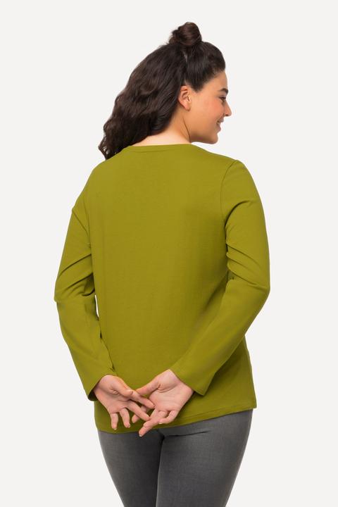 Produktbild Ulla Popken Shirt, Slim, V-Ausschnitt, Langarm (46, 48)