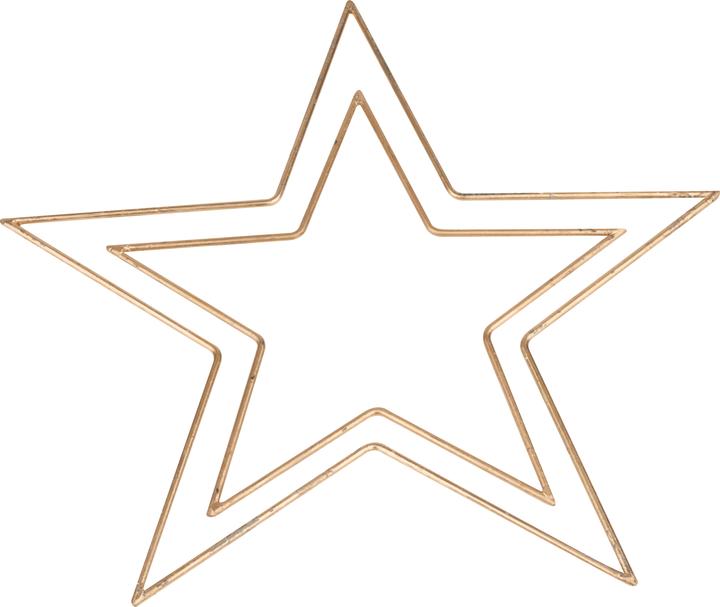 Actual product image VBS Metal ring "Star", gold-coloured