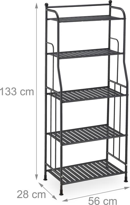 Actual product image Relaxdays Floor standing shelf (56 x 28 x 133 cm)