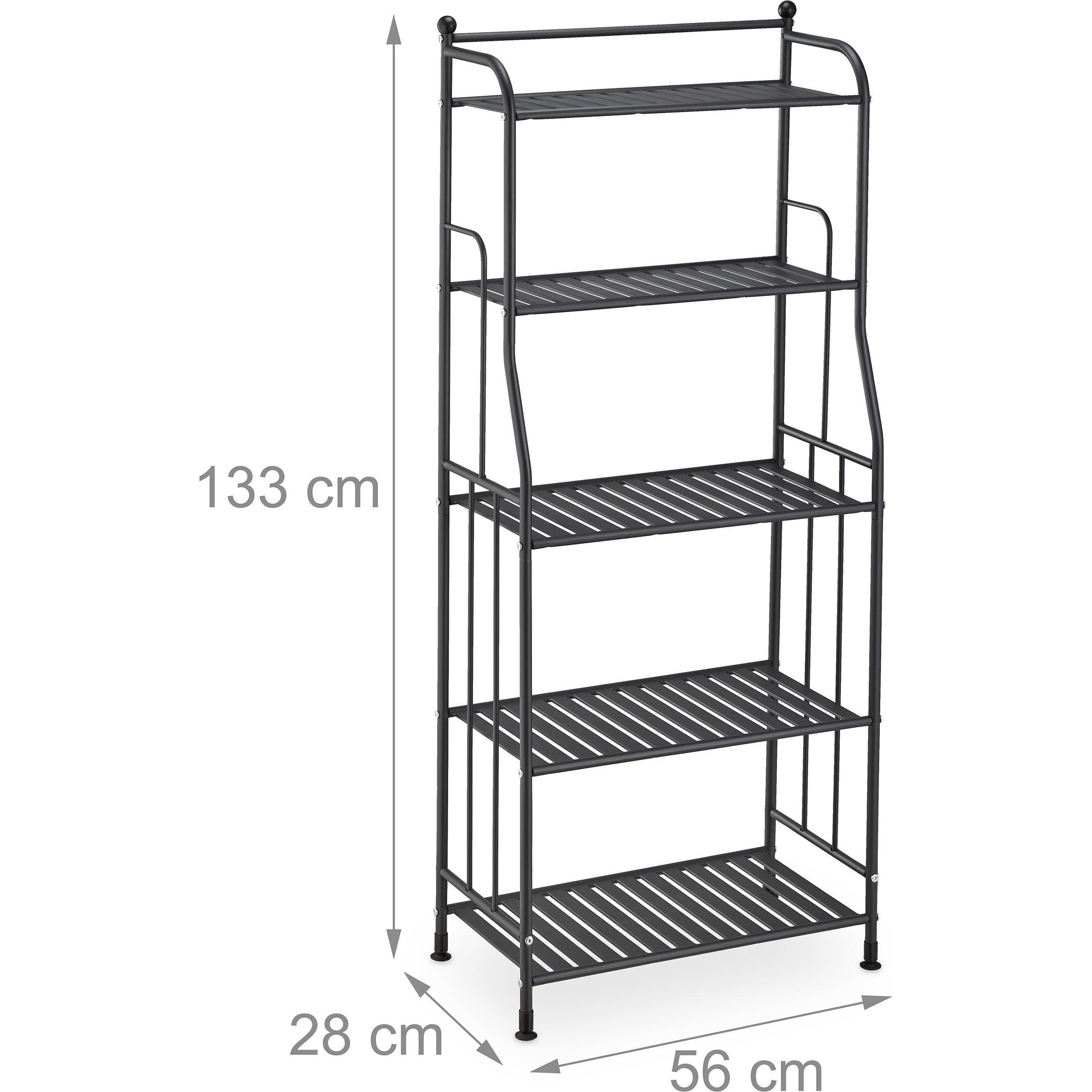 Thumbnail - Relaxdays, Badezimmerregal, Standregal (56 x 28 x 133 cm)