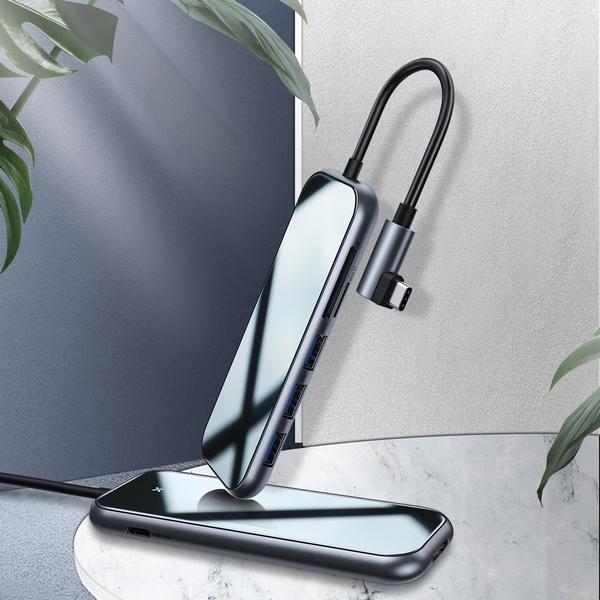 Actual product image Baseus Mirror Series Multifunctional Hub (USB-C, 7 ports)
