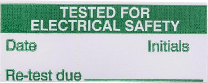 Actual product image RS PRO Label 'TESTED FOR ELECTRICAL SAFETY'