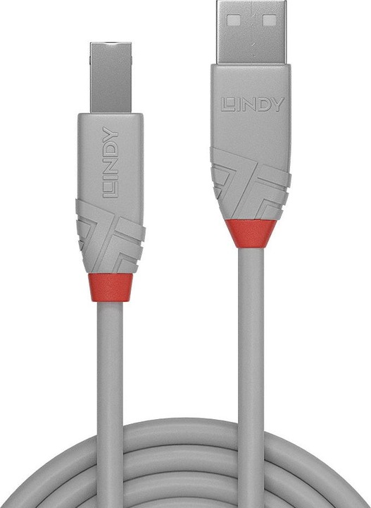 Productafbeelding Lindy USB/A-USB/B M-M (0.50 m, USB 2.0)