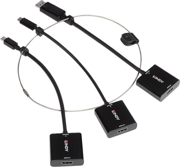 Produktbild Lindy Multi-AV to HDMI Converter Tether (USB Typ-C, HDMI, 4.20 cm)