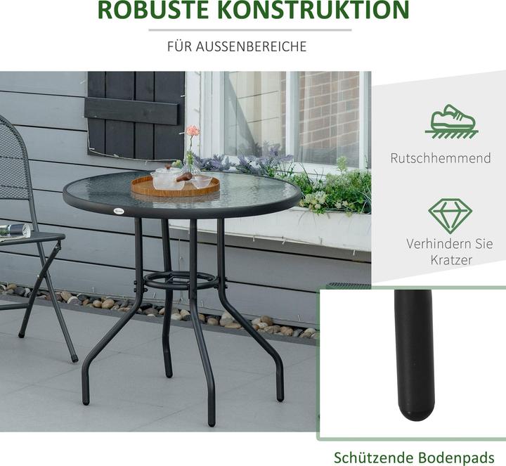 Produktbild Outsunny Gartentisch (80 x 72 cm)